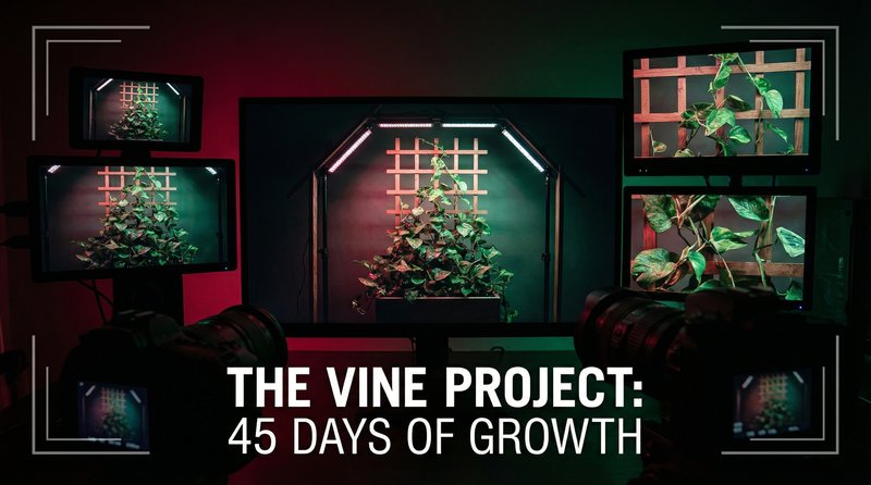 高清动漫植物测评视频-藤本植物生长延时摄影