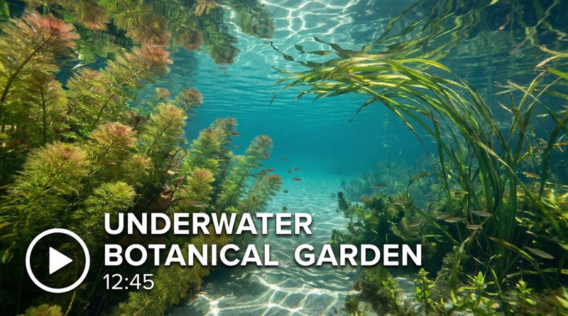 高清动漫植物视频教程-水下植物摄影视频